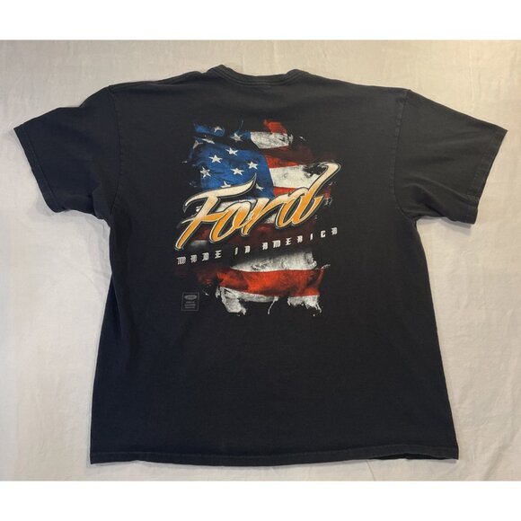2XL Black Delta Pro Weight Ford Racing T-Shirt Graphic On Back - Picture 7 of 8